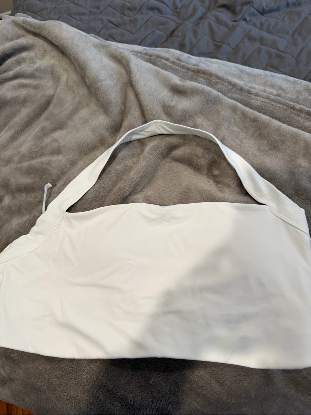 aerie White Halter Bralette Top